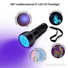 UV Flashlight Black Light, 51 LED 395 nM Ultraviolet Blacklight Detector for Dog Urine, Pet Stains and Bed Bug 570593236